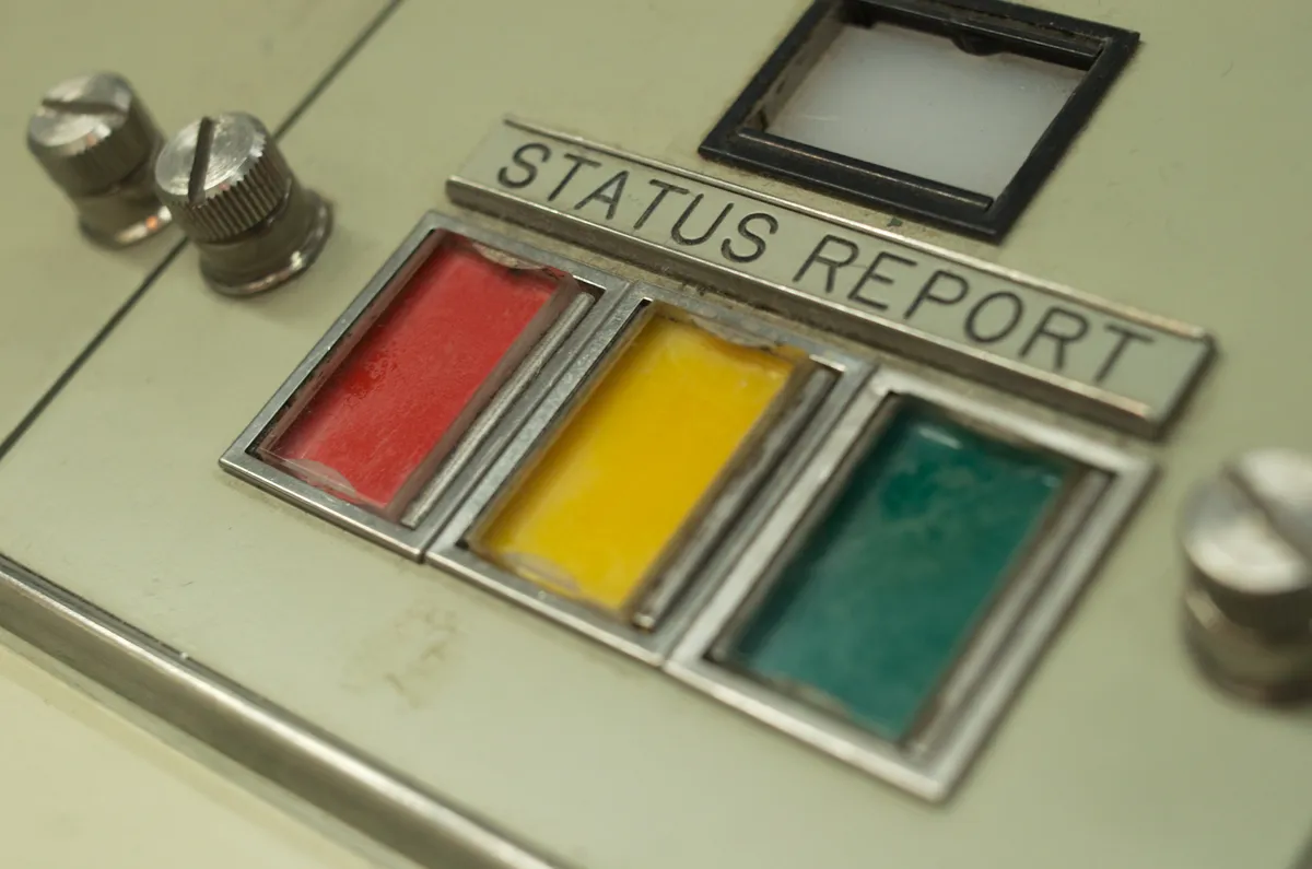 I only wish my own status reports were so easily color coded