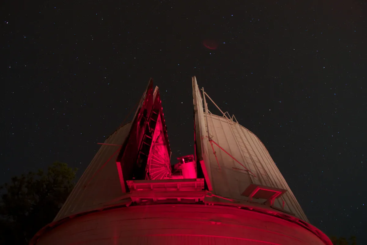 Big Dipper pouring into Clark Observatory
