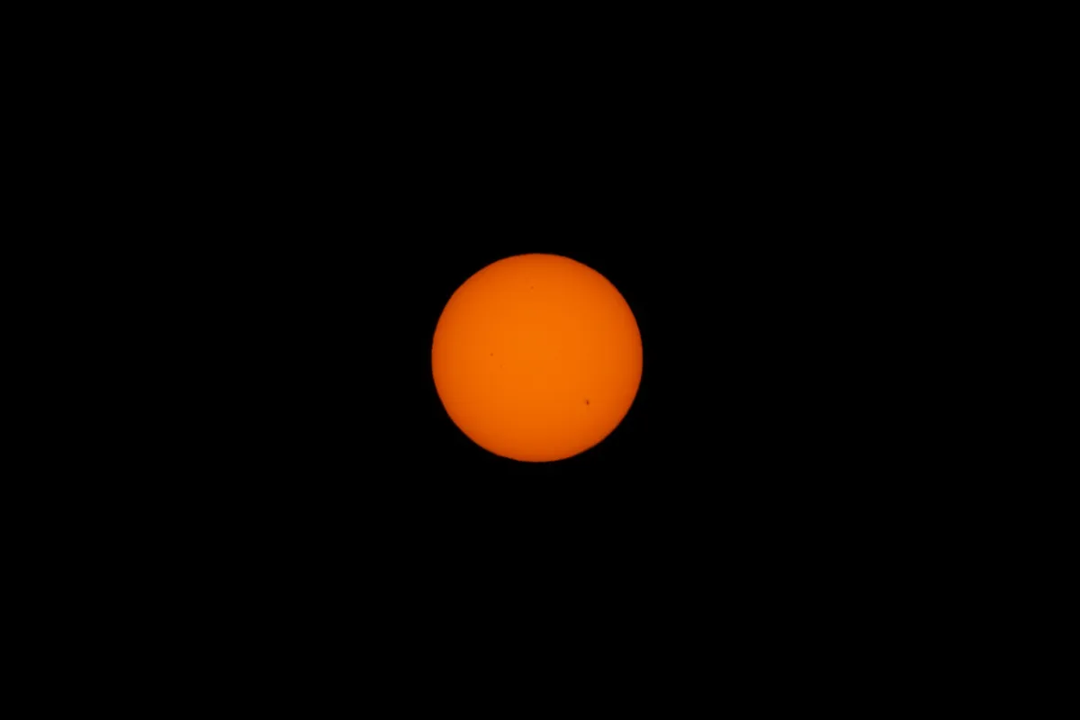 Trying out my new solar filter in preparation for the annular eclipse and then Venus transit in May and June this year, 