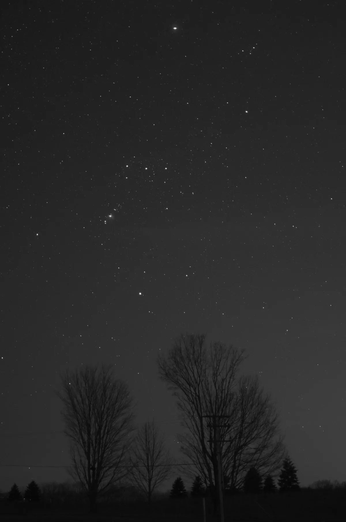 Orion from a country road