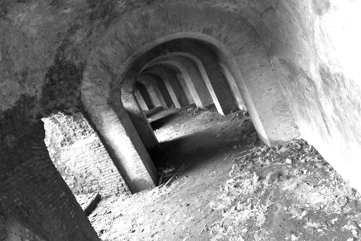 Walkway under the colosseum