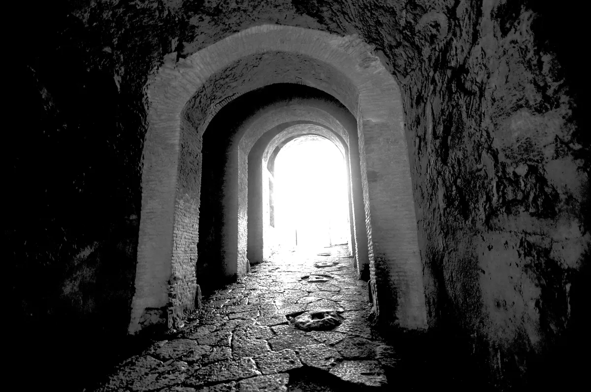 Entryway facing out of colosseum