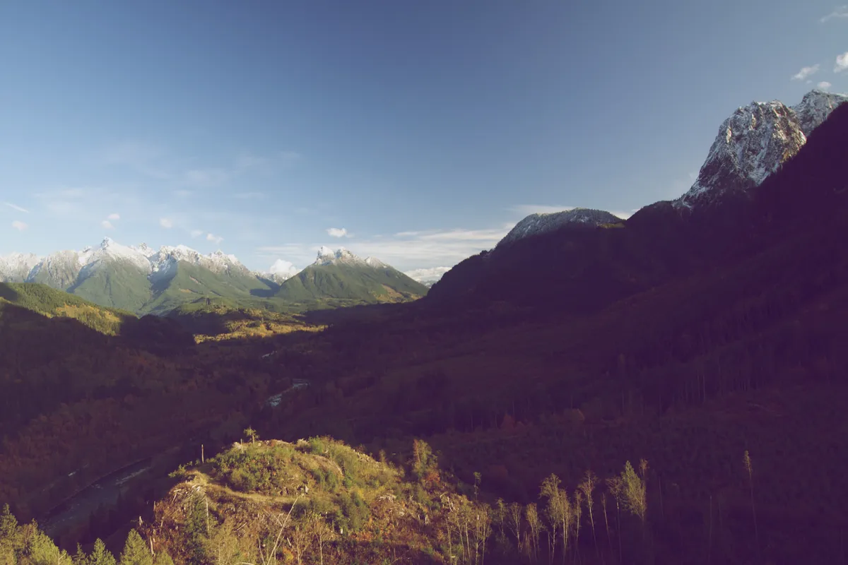 logging camp view
