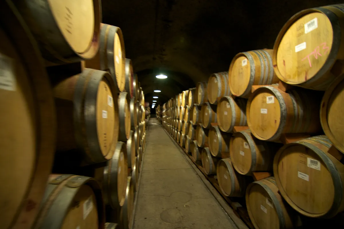 Deep under hill is Kunde Winery's caves