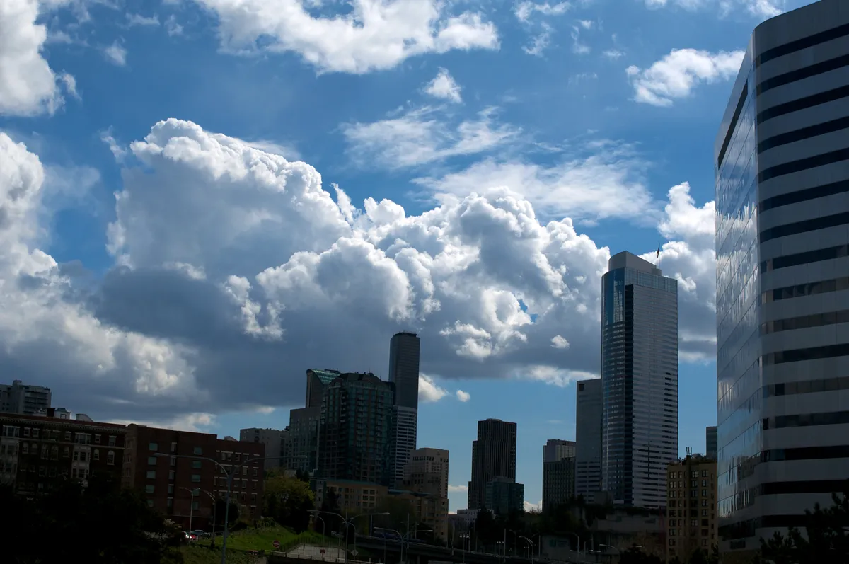 Yes; Seattle does have blue skies